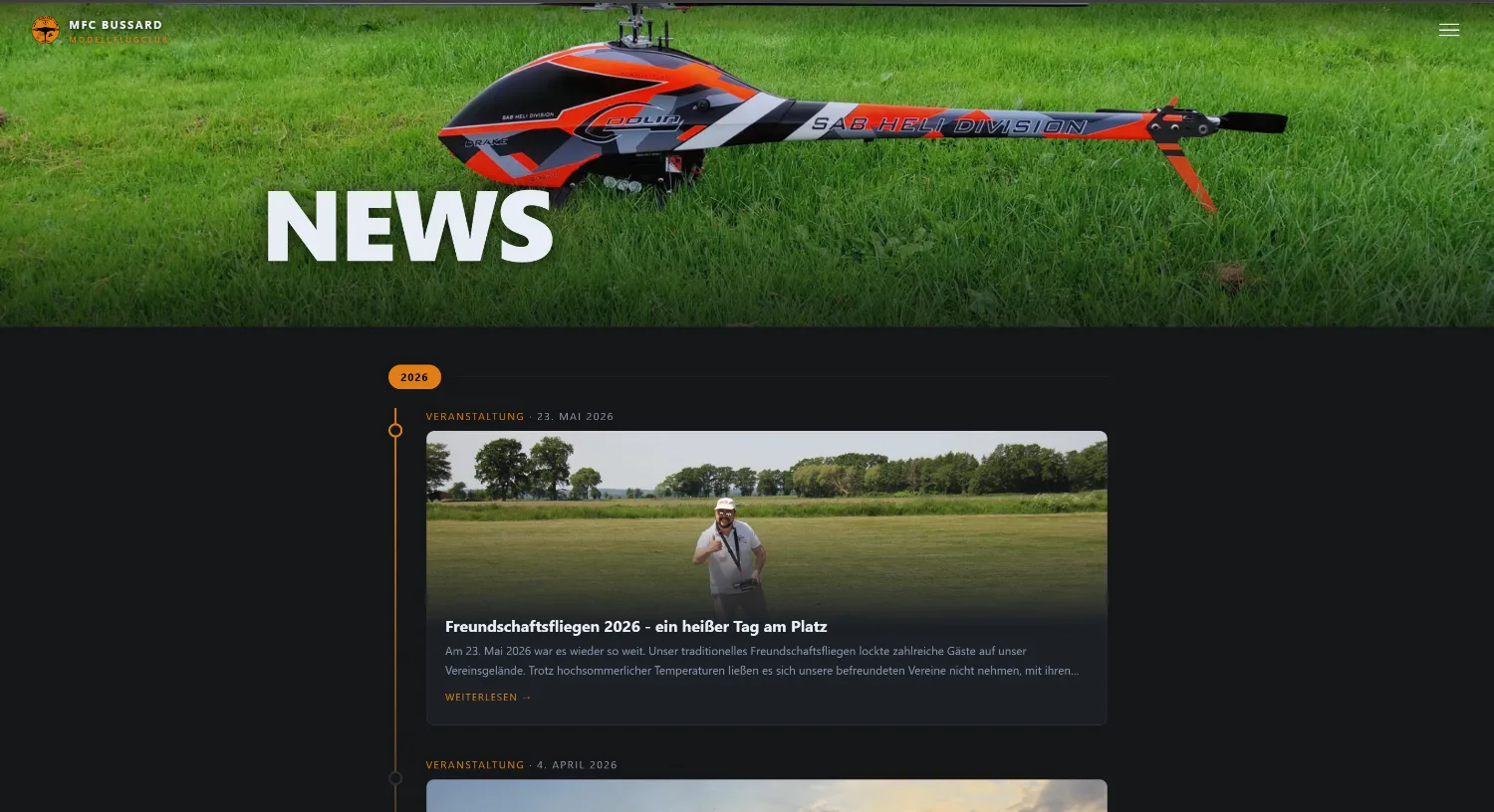MFC Bussard, News & Termine